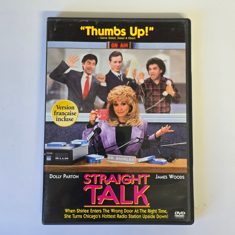 Straight Talk DVD 1992 Comedy Dolly Parton James Woods